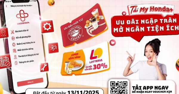 Tải app nhận deal hời: My Honda+ mở ra hàng triệu voucher hấp dẫn