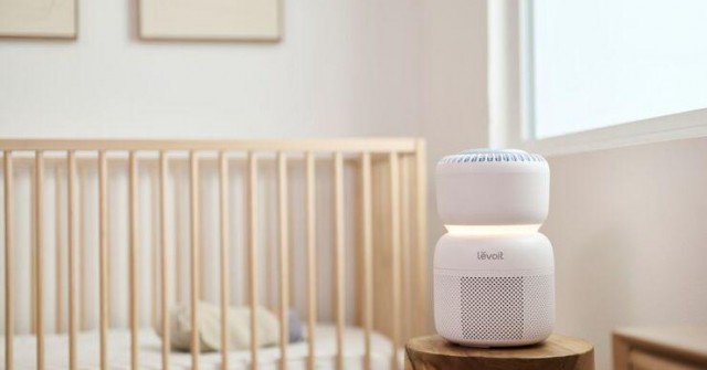 Máy lọc không khí đầu tiên dành dành cho trẻ sơ sinh, tích hợp tiếng ồn trắng