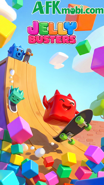 Sử dụng những con quái thạch để giải đố trong Jelly Busters: Puzzle Game