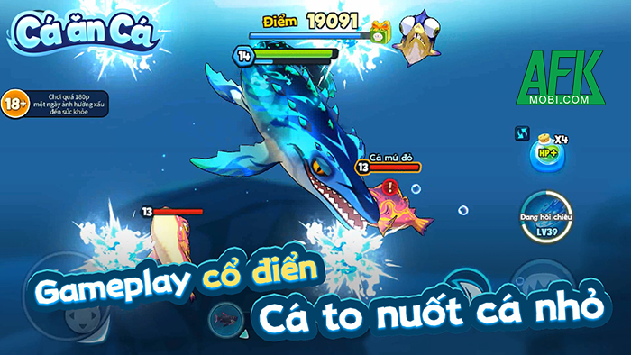 Cá ăn cá: Fish Eat Fish game casual sinh tồn lấy cảm hứng từ Feeding Frenzy