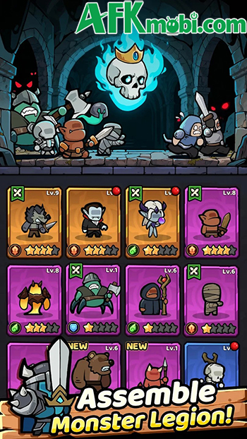 Dọn sạch bọn con người khỏi những ngục tối khi vào vai vua khô lâu tại Dungeon of Legion