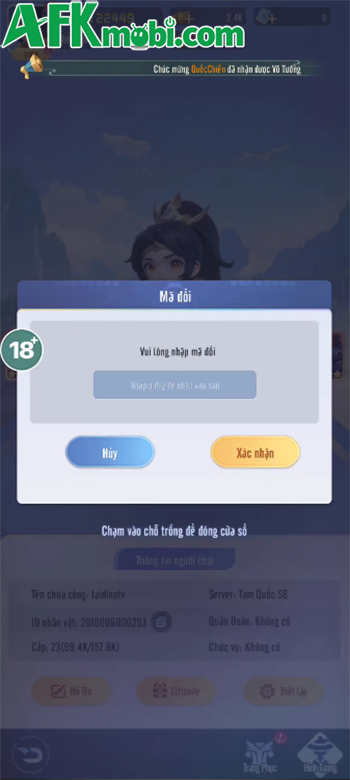 Tổng hợp gift code game Tam Quốc Động Khởi mới nhất trong tháng