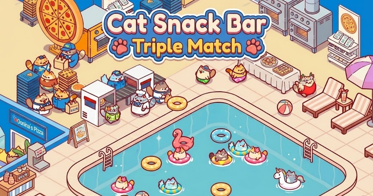 Cat Snack Bar : Triple Match - Game puzzle giải đố tìm vật ẩn và ghép 3 siêu dễ thương