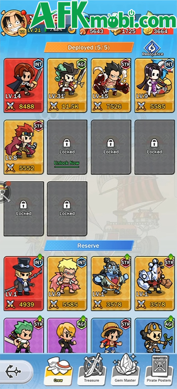 Epic Pirate War game tổ đội phiêu lưu lấy chủ đề One Piece với đồ họa hoạt hình ngộ nghĩnh