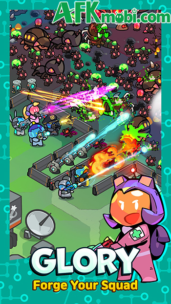 Phòng thủ trước bọn côn trùng ngoài hành tinh trong game Astro Defenders: Capt.Couch
