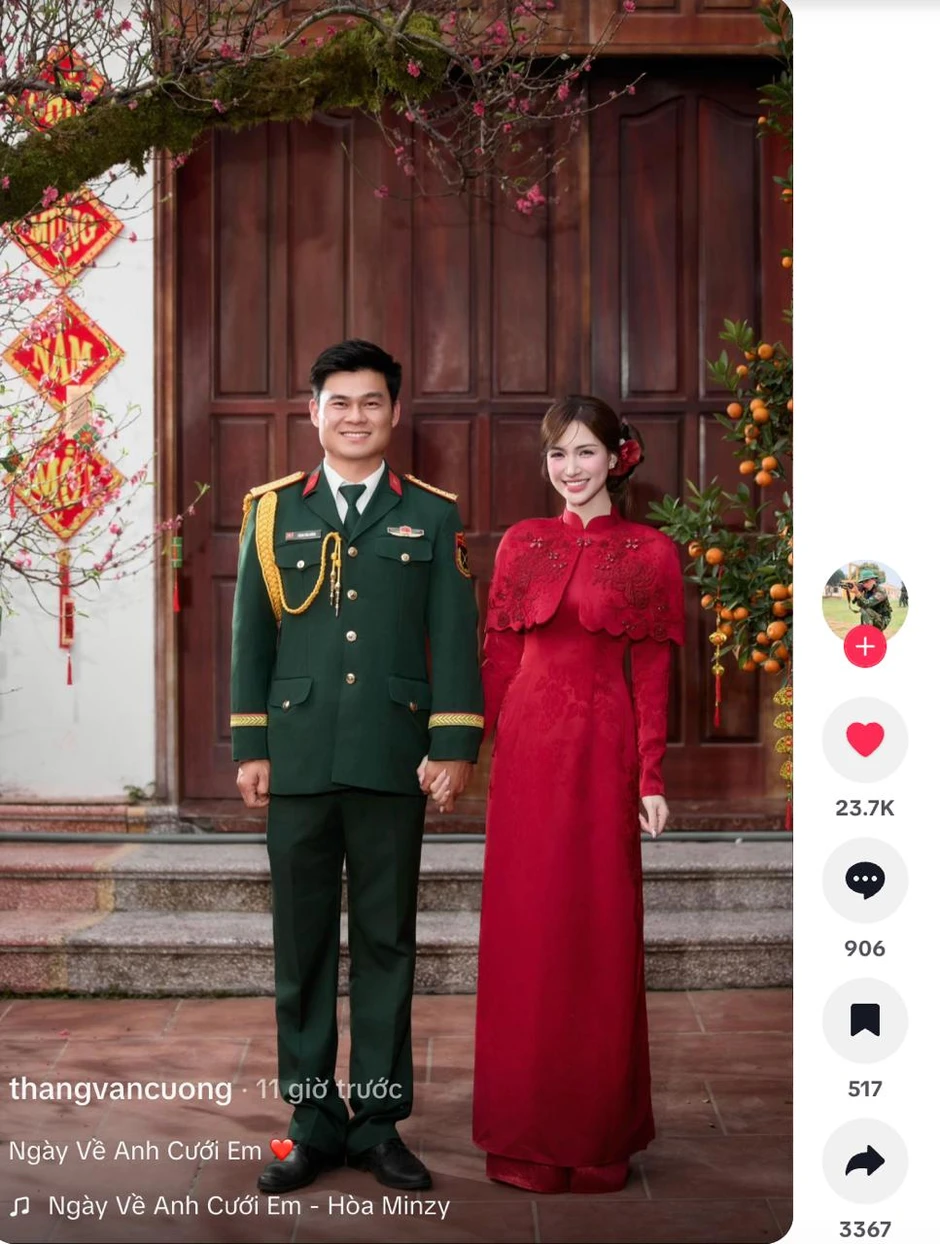 Bạn trai quân nhân của Hòa Minzy có động thái đầu tiên sau khi công khai hẹn hò